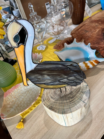 Stained Glass Pelican- 14"