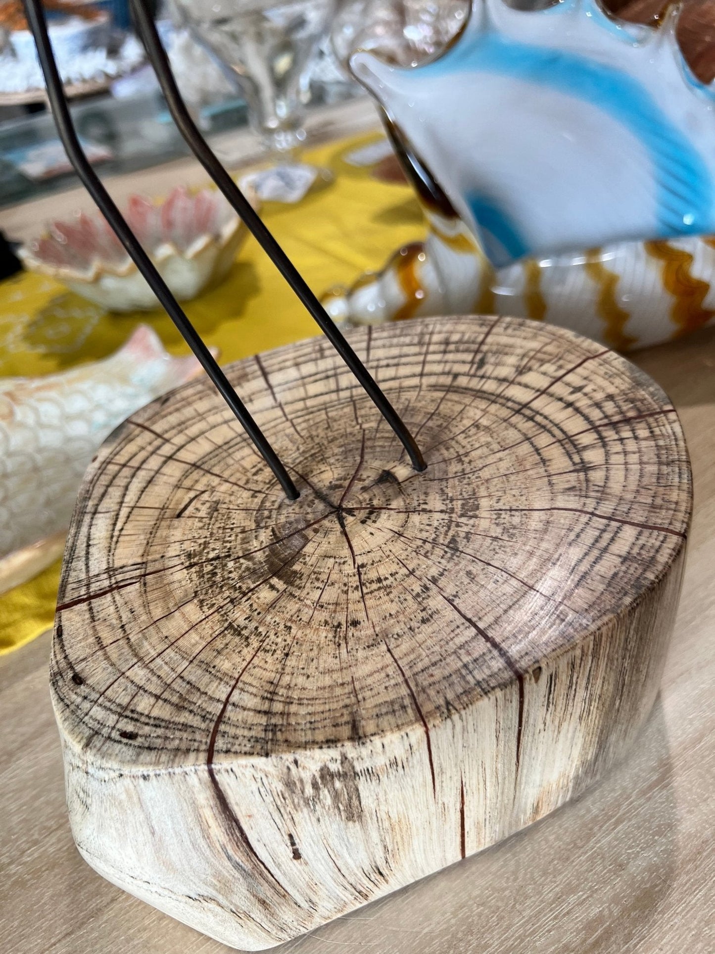 Stained Glass Rosette Spoonbill- 18"