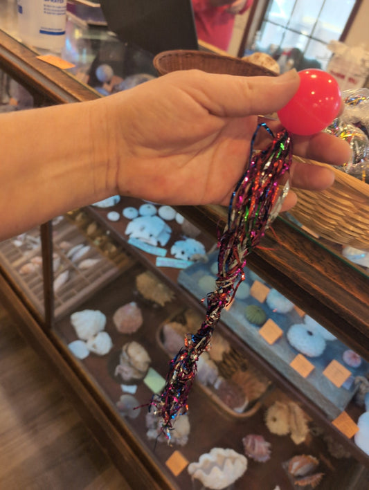 Star bouncy ball (streamer attached)