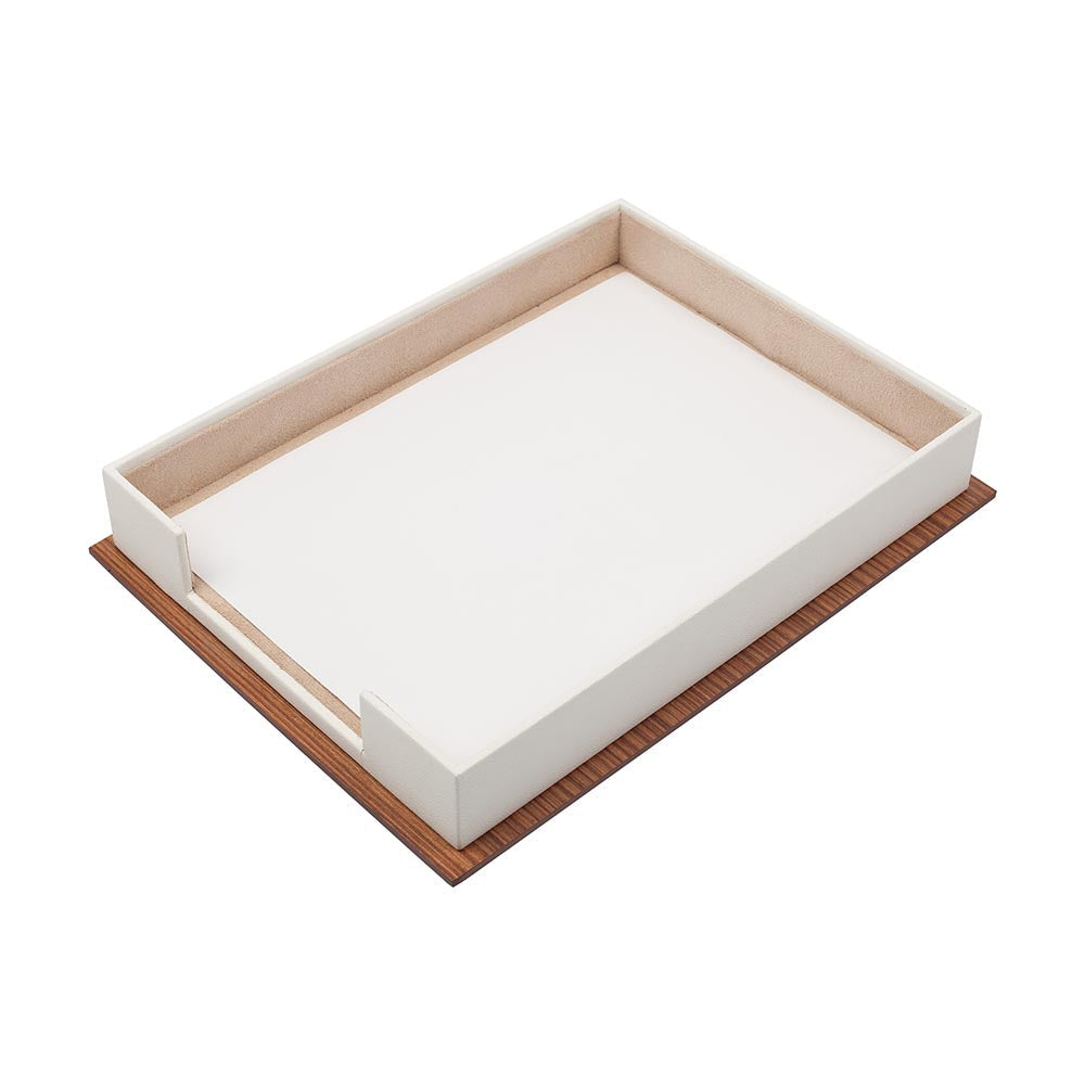 MOOG  Star Wooden & Leather Document Tray