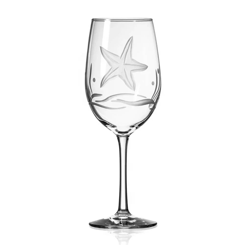 Starfish Etched Glassware