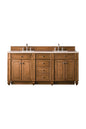Bristol 72" Double Vanity Cabinet, Bright White