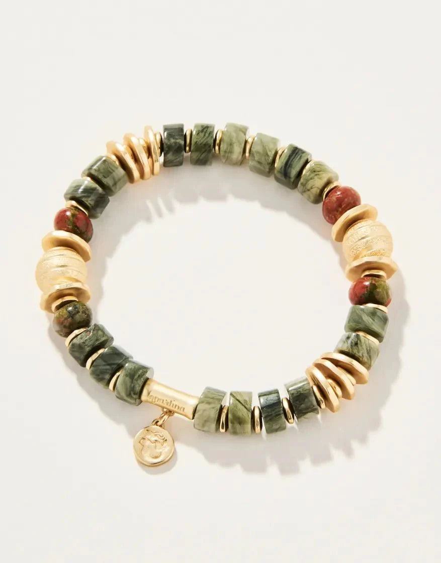 Stone Stretch Bracelet 8mm Unakite/Jasper