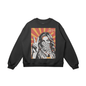 Palestinian Woman Victory Sign Drop Shoulders Sweatshirt