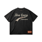 Palestinian Athletic Script Raw Hem Oversized Faded T-shirt