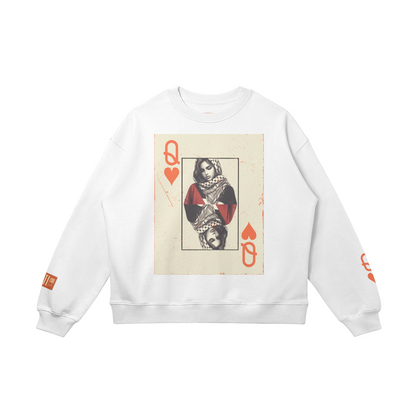 Palestinian Queen of Hearts Drop Shoulders Sweatshirt