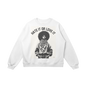 Hate it or Love it Drop Shoulders Sweatshirt - Black Woman Palestine Solidarity