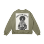 Hate it or Love it Drop Shoulders Sweatshirt - Black Woman Palestine Solidarity