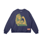 Strong Woman With Keffiyeh Drop Shoulders Sweatshirt