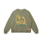 Strong Woman With Keffiyeh Drop Shoulders Sweatshirt
