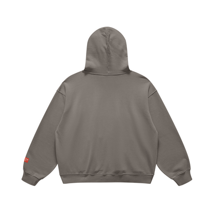 Gaza Arabic Script Snug Collar Oversized Hoodie