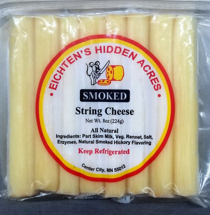 Smoked String Cheese, Smoked 8 oz Package