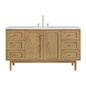 Laurent 60" Single Vanity, Light Natural Oak