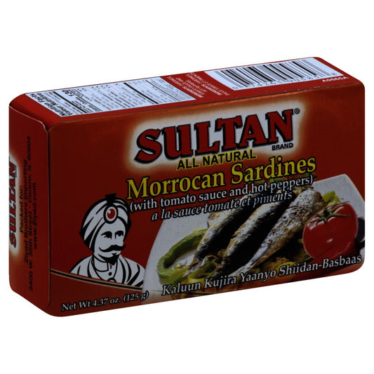 Sultan Sardines In Tomato Sauce And Hot Peppers 4.37oz