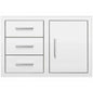 Summerset 33" Stainless Steel Flush Mount Triple Drawer And Access Door Combo [DC3-33] (SAK92847)
