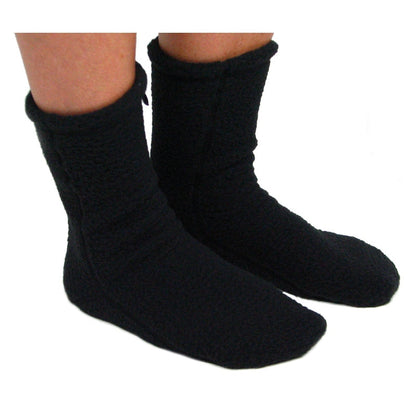 Polar Feet SUPER STRETCHY Fleece Socks - Black