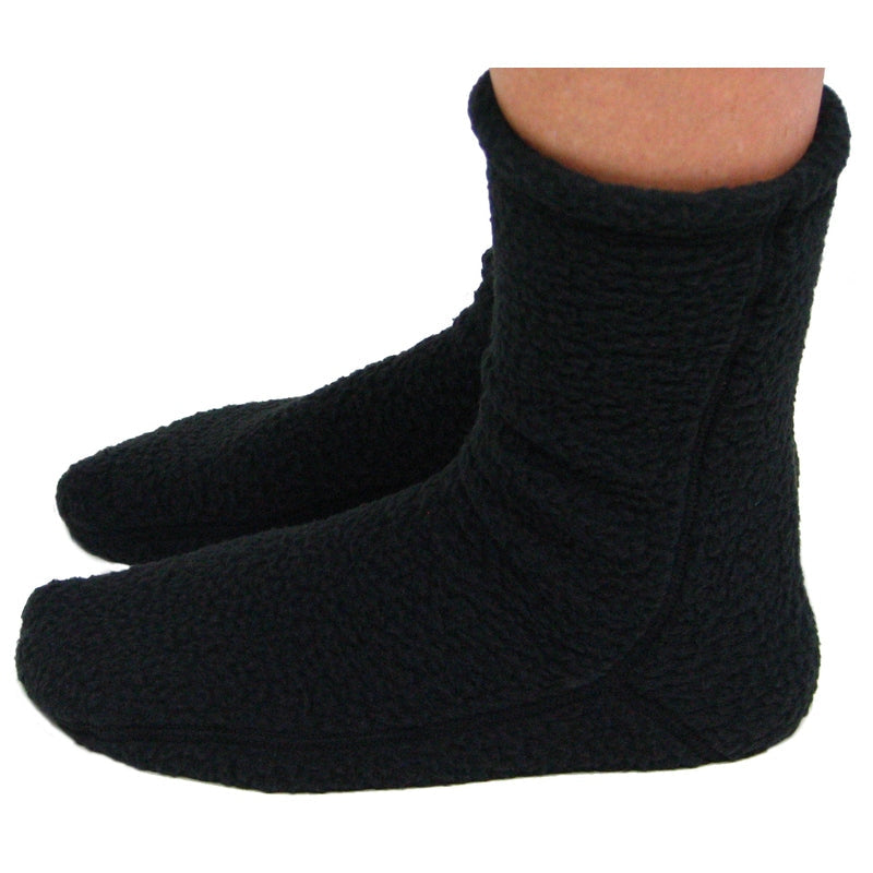 Polar Feet SUPER STRETCHY Fleece Socks - Black