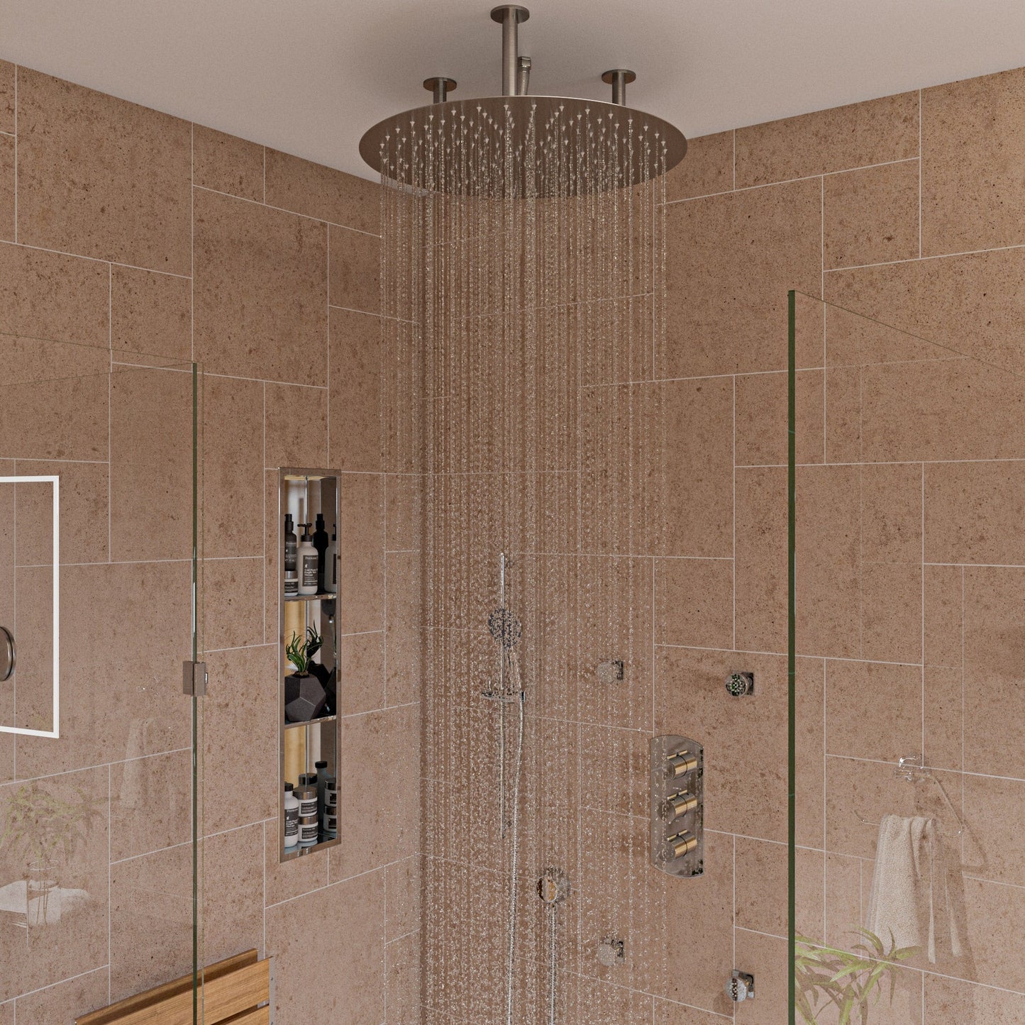 ALFI brand RAIN24R 24" Round Ultra Thin Rain Shower Head