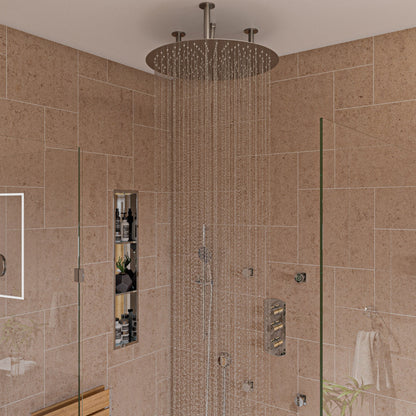 ALFI brand RAIN24R 24" Round Ultra Thin Rain Shower Head