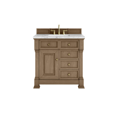 James Martin 547-V36 Brookfield 36” Single Vanity – Black Onyx / Honey Oak / Pearl Charcoal
