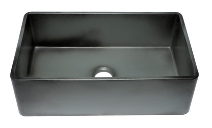 ALFI brand  ABCO3320SB Concrete Color 33 inch Reversible Single Fireclay Farmhouse Kitchen Sink