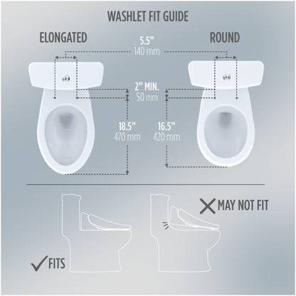 [SW4734AT40#01] TOTO S7A Washlet Elongated Bidet Toilet Seat With EWater And Classic Contemporary Lid (SAK29827)