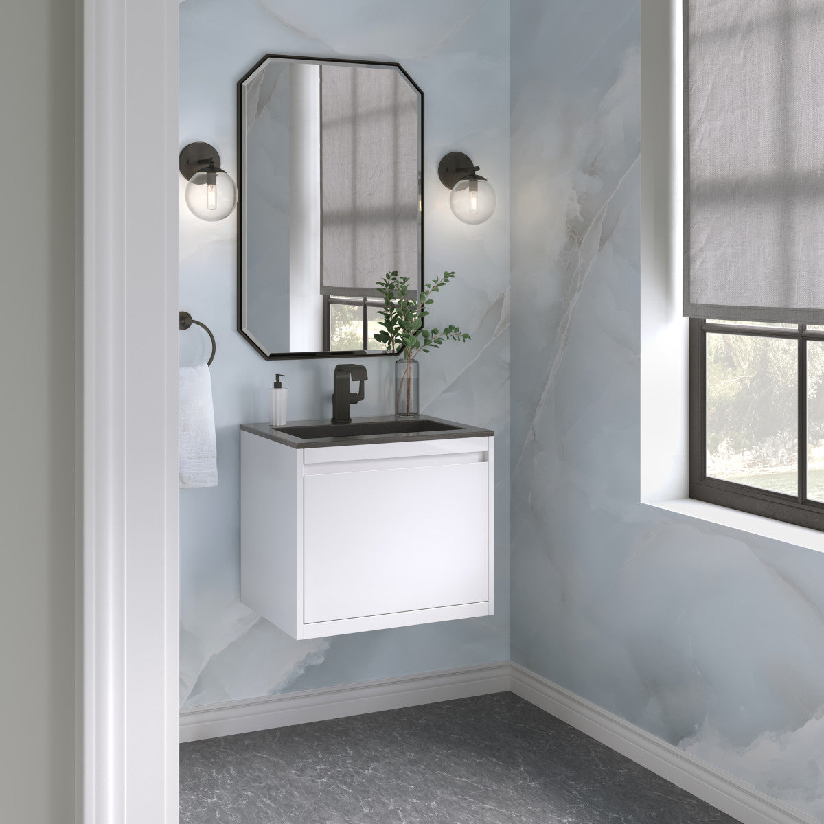 Mantova 23.6" Single Vanity Cabinet