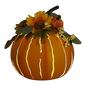 Metal Pumpkin with LED Candle -