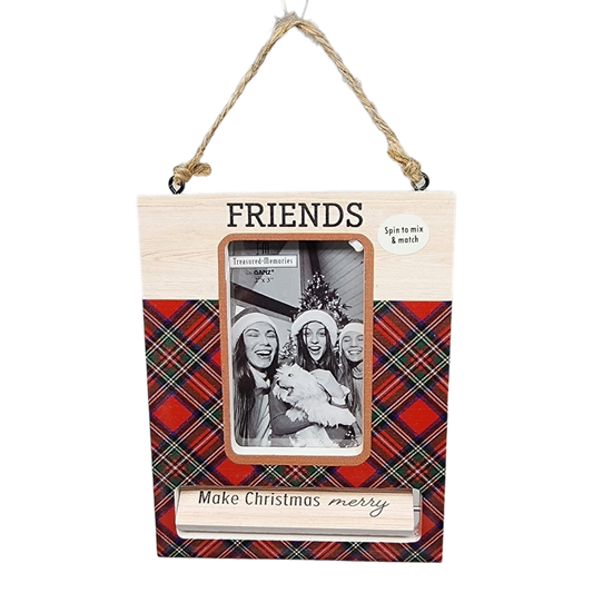 Spinning Frame Ornament - Friends