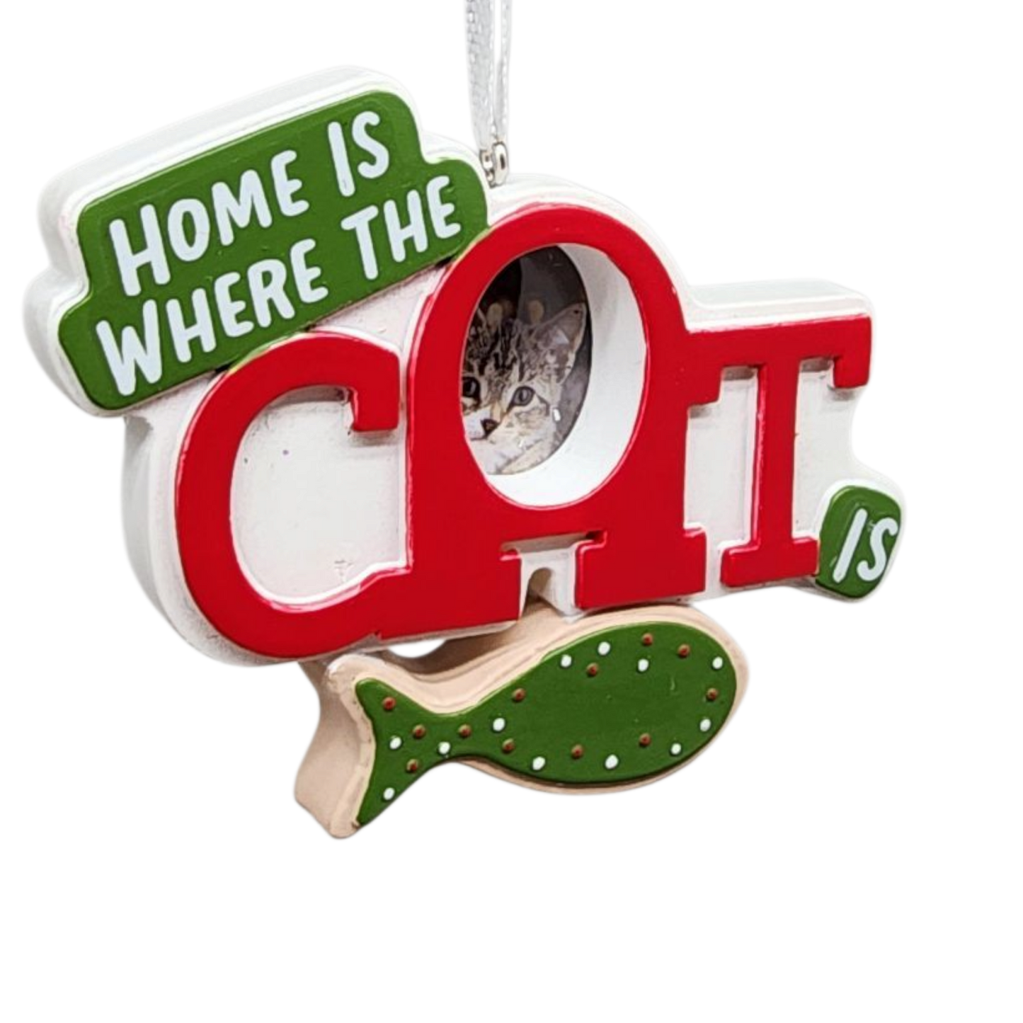 Classic Cat Photo Holder Ornament