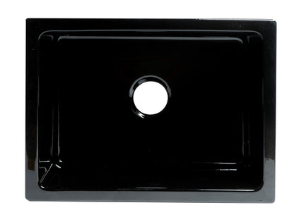 ALFI brand AB2418HS AB2418HS-B 24 inch Biscuit Reversible Smooth / Fluted Single Bowl Fireclay Farm Sink