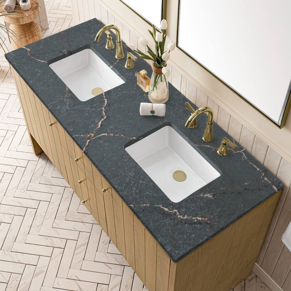 Hudson 60" Double Vanity Cabinet
