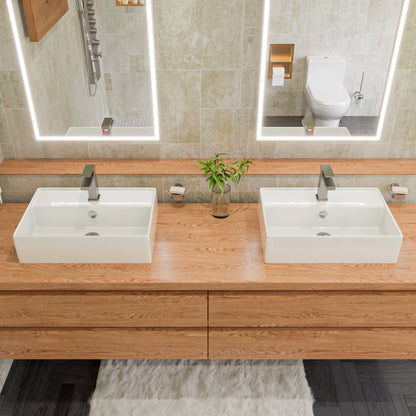 ALFI brand AB1229 Square Single Lever Bathroom Faucet