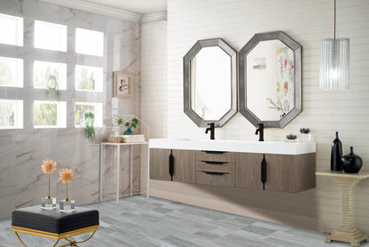 Columbia 72" Double Wall Mount Vanity Cabinet