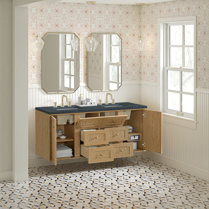 Laurent 60" Double Vanity, Light Natural Oak