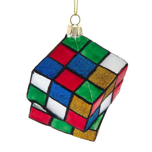 Noble Gems Glass Puzzle Cube Ornament