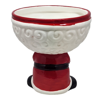 Ceramic Santa Candy Bowl - 6 Inch