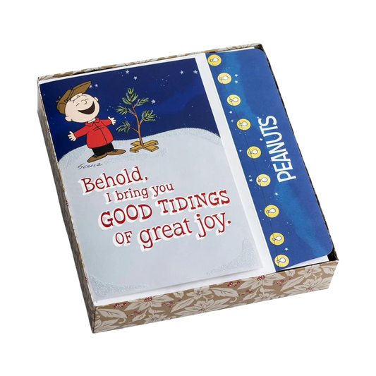 Peanuts - Good Tidings of Great Joy- 18 Christmas Boxed Cards