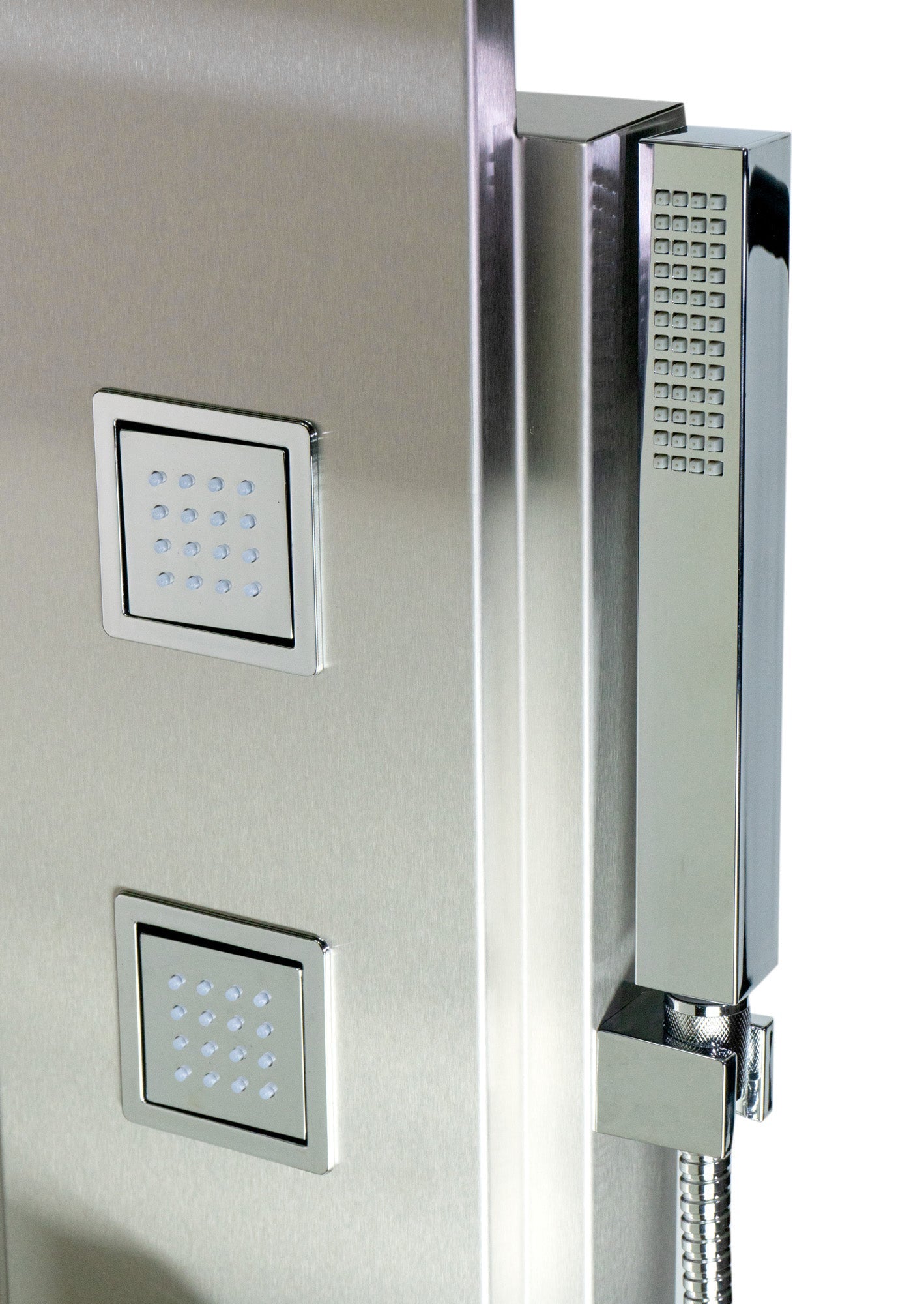 ALFI brand  ABSP10 Modern Stainless Steel Shower Panel with 4 Body Sprays