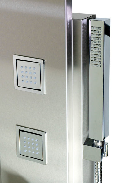 ALFI brand  ABSP10 Modern Stainless Steel Shower Panel with 4 Body Sprays