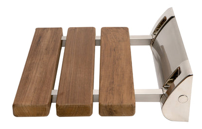 ALFI brand ABS14 14" Folding Teak Wood Shower Seat Bench