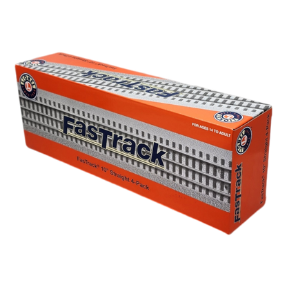 O-Gauge FasTrack 10” Straight - 4 Pack
