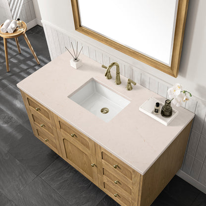 Laurent 48" Single Vanity Cabinet, Light Natural Oak