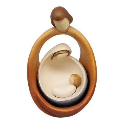 Modern Style Holy Family - Nesting Nativity - Color - 6 Inch