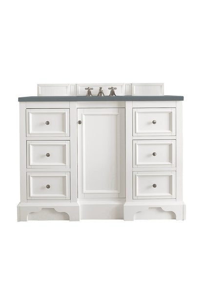 De Soto 48" Single Vanity Cabinet, Bright White