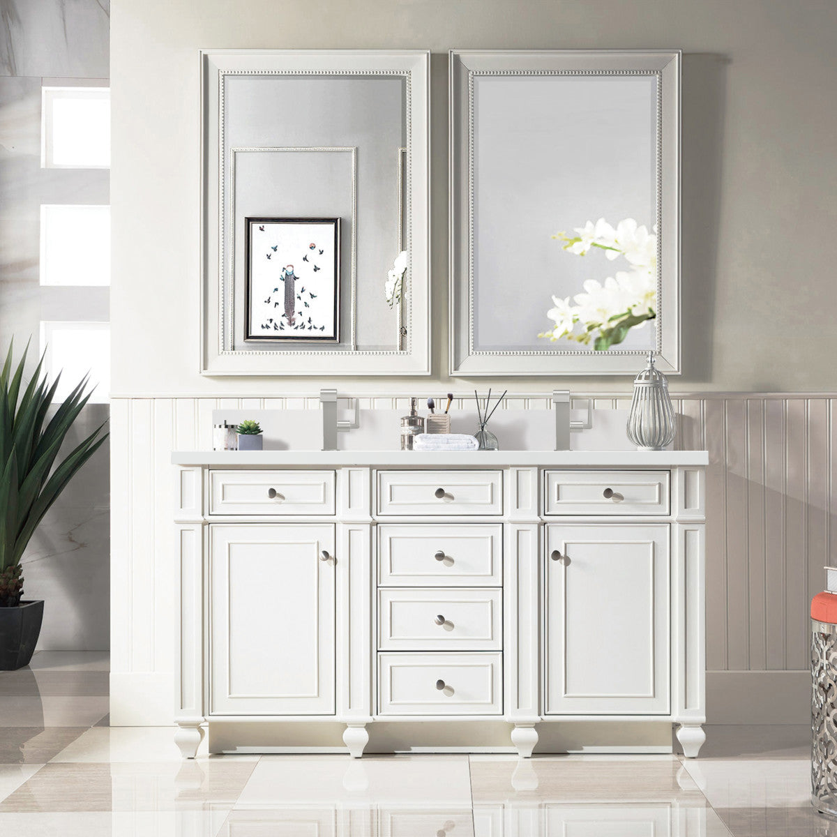 Bristol 60" Double Vanity Cabinet