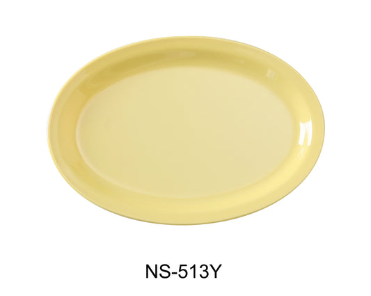 Yanco NS-513Y Nessico Oval Platter with Narrow Rim