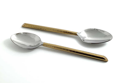 Vibhsa Golden Silverware Tablespoons Set of 6