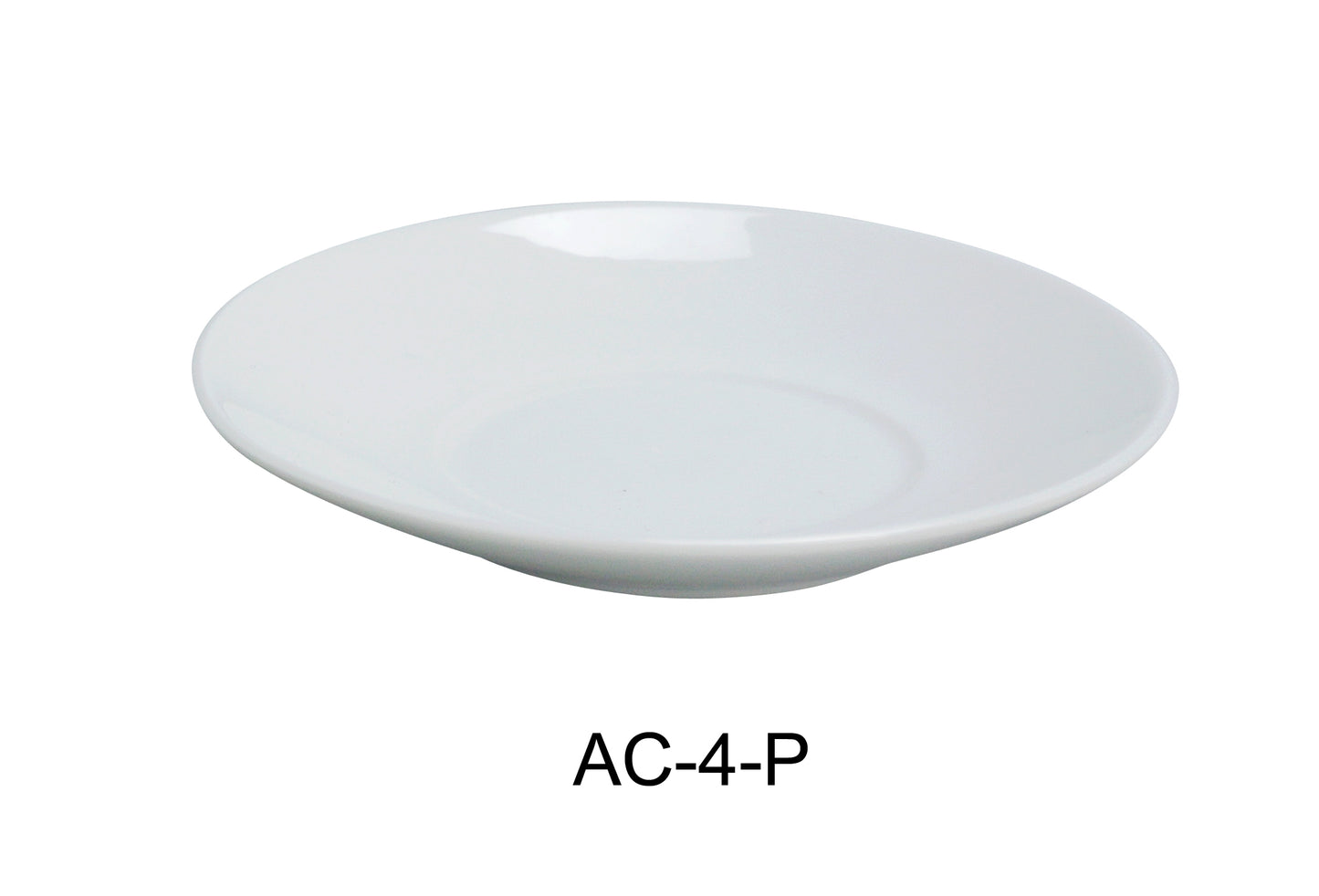 Yanco AC-4-P ABCO 4" Saucer for AC-3-P Espresso Cup | Kitchen + Metal