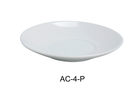 Yanco AC-4-P ABCO 4" Saucer for AC-3-P Espresso Cup | Kitchen + Metal